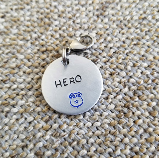 Hero Police Charm